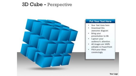 Strategic Management 3d Cube Perspective Diagram Ppt Marketing Diagram