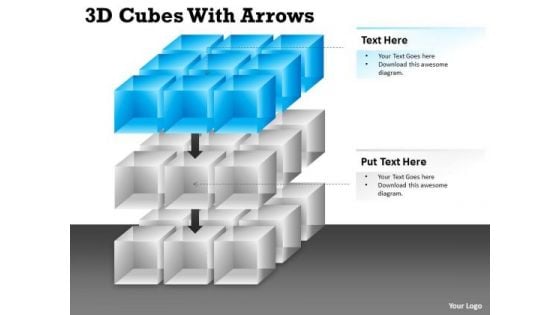 Strategic Management 3d Cubes With Diagram Arrows Ppt Consulting Diagram