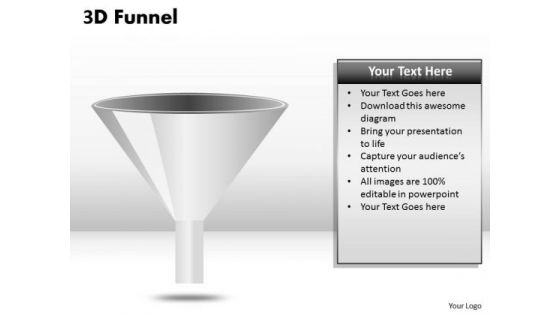 Strategic Management 3d Funnel Design Diagram Business Cycle Diagram