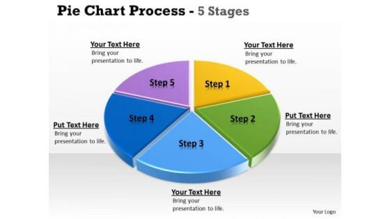 Strategic Management 3d Illustration Of Pie Chart Data 1 Business Cycle Diagram