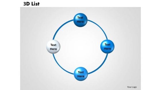 Strategic Management 3d List Sales Diagram