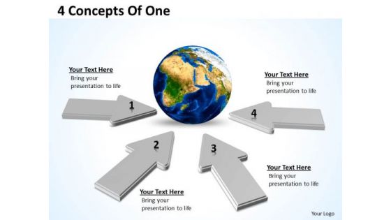 Strategic Management 4 Concepts Of One Business Framework Model Business Diagram