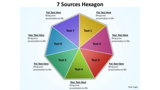 Strategic Management 7 Sources Hexagon Marketing Diagram