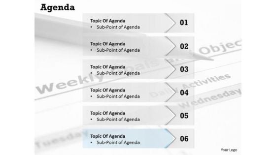 Strategic Management Agenda Marketing Diagram