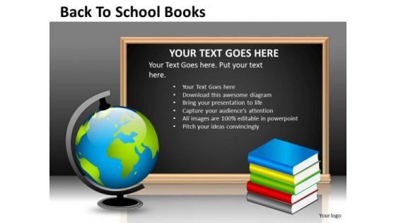 Strategic Management Back To School Books Sales Diagram