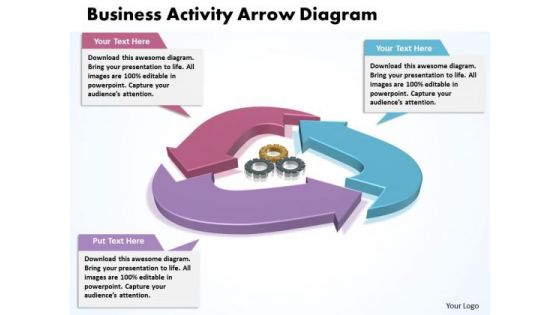 Strategic Management Business Activity Arrow Diagram Consulting Diagram