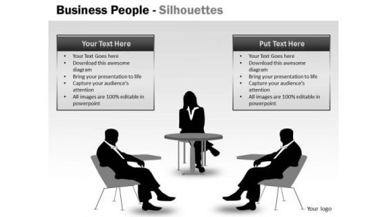 Strategic Management Business People Silhouettes Mba Models And Frameworks