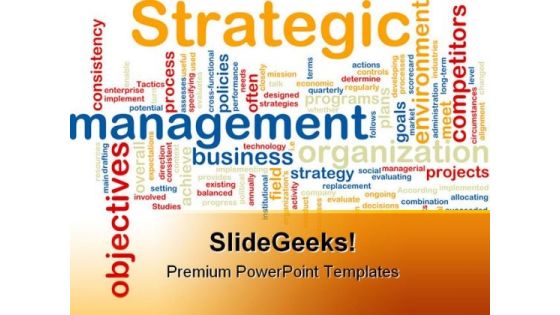 Strategic Management Business PowerPoint Templates And PowerPoint Backgrounds 0811