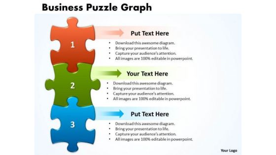 Strategic Management Business Puzzle Graph Business Diagram