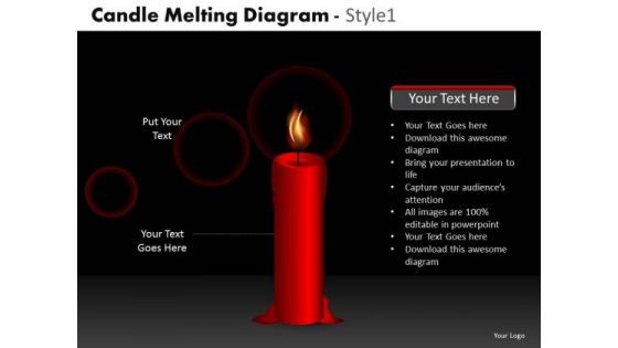 Strategic Management Candle Melting Diagram Style 1 Consulting Diagram