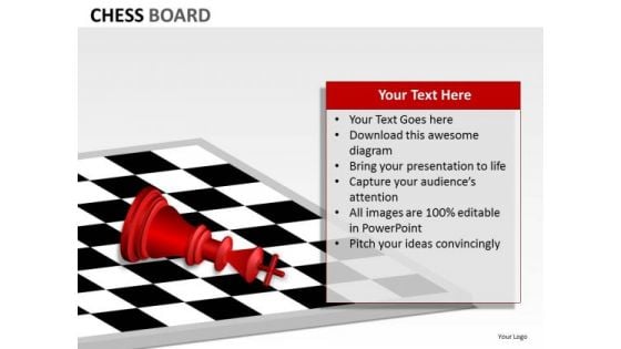 Strategic Management Chess Board Business Diagram