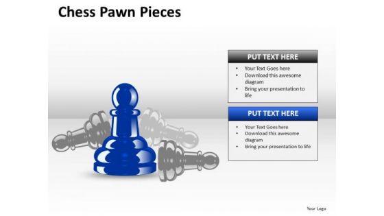 Strategic Management Chess Pawn Pieces Sales Diagram