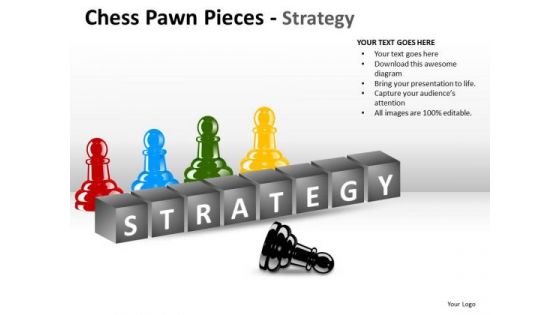 Strategic Management Chess Pawn Pieces Strategy Business Framework Model