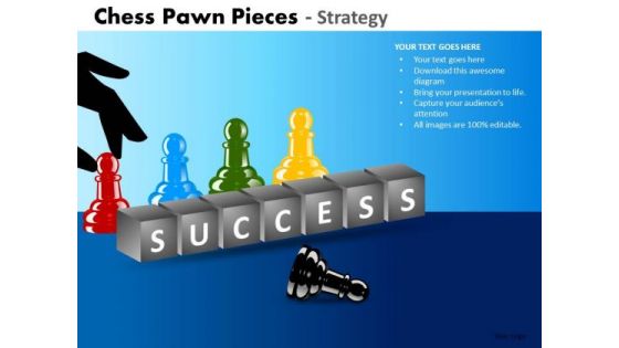 Strategic Management Chess Pawn Pieces Strategy Sales Diagram