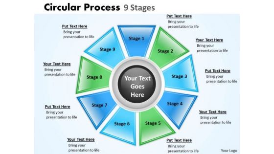 Strategic Management Circular Process 9 Stages Business Diagram Strategic Management Circular Process 9 Stages Business Diagram