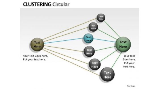 Strategic Management Clustering Circular Ppt Business Diagram