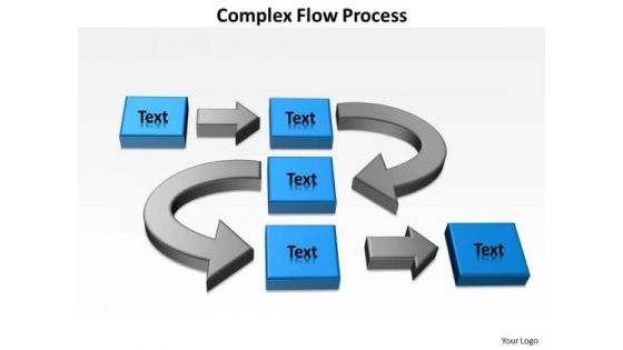 Strategic Management Complex Flow Process Business Diagram