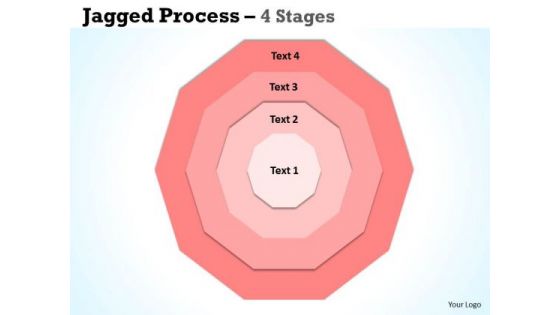 Strategic Management Concentric 4 Stages Business Cycle Diagram