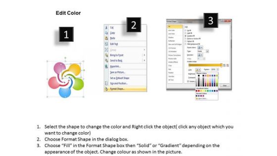 Strategic Management Curved Arrow Multicolor Diagram Sales Diagram