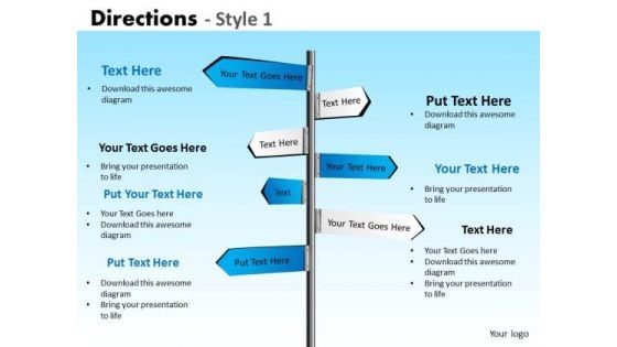 Strategic Management Directions Style 1 Marketing Diagram