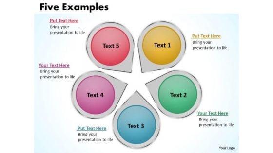 Strategic Management Five Examples 12 Sales Diagram