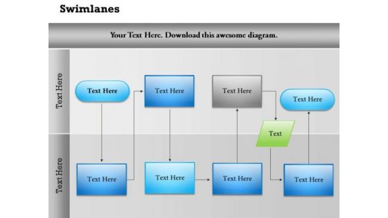 Strategic Management Flowchart Process Swimlame Example Business Diagram