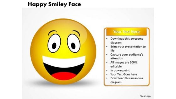 Strategic Management Happy Smiley Face Business Cycle Diagram