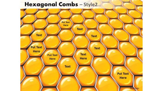 Strategic Management Hexagonal Combs Style Business Diagram