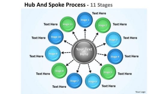 Strategic Management Hub And Spoke Process Business Diagram