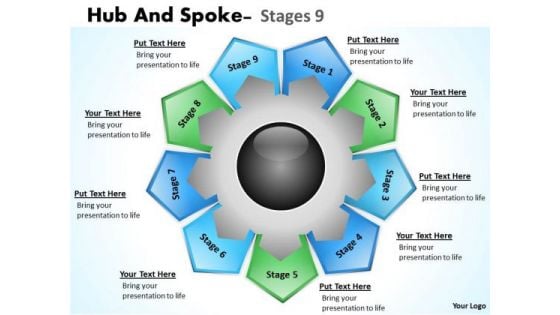 Strategic Management Hub And Spoke Stages Business Diagram Strategic Management Hub And Spoke Stages Business Diagram