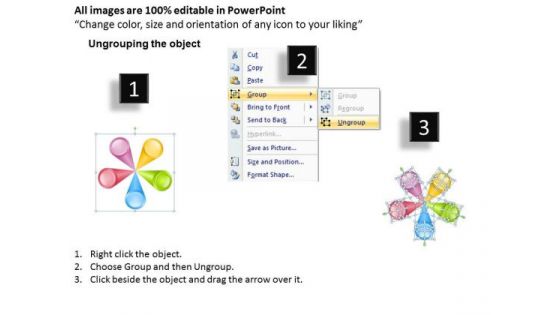 Strategic Management Illustration Of Multicolored Spoke Diagram 5 Stages Consulting Diagram