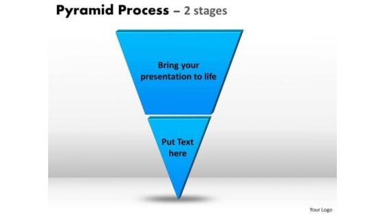Strategic Management Inverted Pyramid Process Consulting Diagram