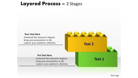Strategic Management Layered Process Diagram 2 Stages Consulting Diagram