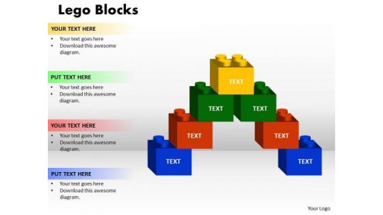 Strategic Management Lego Blocks Business Cycle Diagram