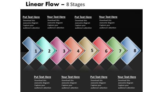Strategic Management Linear Flow 8 Stages Business Diagram Strategic Management Linear Flow 8 Stages Business Diagram