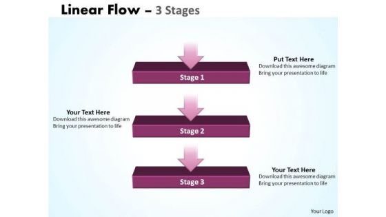 Strategic Management Linear Flow Diagram 3 Stages Sales Diagram Strategic Management Linear Flow Diagram 3 Stages Sales Diagram