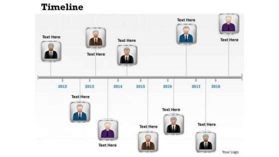 Strategic Management Linear Timeline Roadmap Business Process Diagram Sales Diagram
