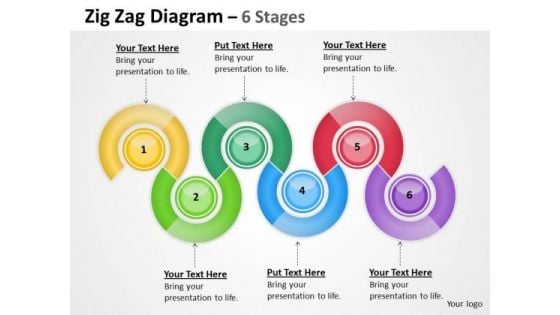 Strategic Management Oval Diagram 6 Stages Business Diagram