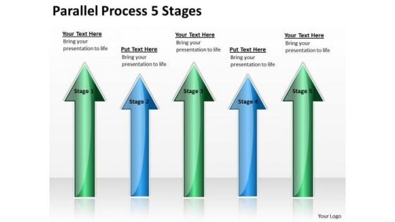 Strategic Management Parallel Process 5 Stages Business Cycle Diagram Strategic Management Parallel Process 5 Stages Business Cycle Diagram