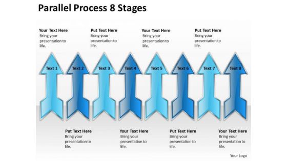 Strategic Management Parallel Process 8 Stages Consulting Diagram Strategic Management Parallel Process 8 Stages Consulting Diagram
