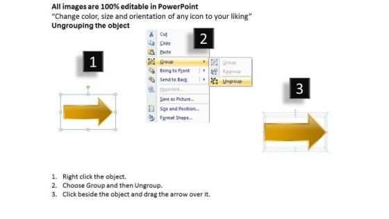 Strategic Management Parallel Process Arrow 2 Stages Marketing Diagram Slide02