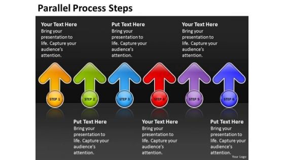 Strategic Management Parallel Process Steps Business Framework Model