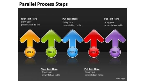 Strategic Management Parallel Process Steps Consulting Diagram