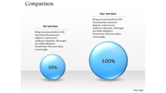 Strategic Management Percentage Comparison Business Layout Business Diagram