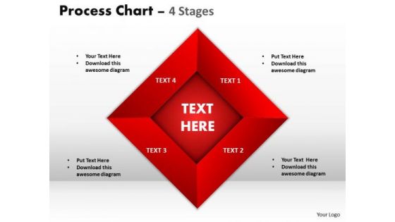 Strategic Management Process Chart 4 Stages Style Business Diagram