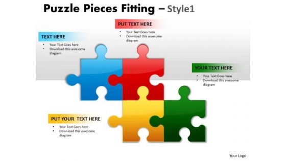 Strategic Management Puzzle Pieces Fitting Style 1 Business Diagram