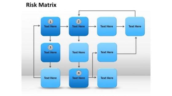 Strategic Management Risk Matrix Marketing Diagram