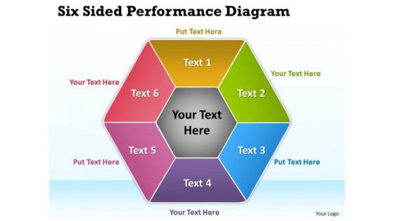 Strategic Management Six Sided Performance Diagram Marketing Diagram