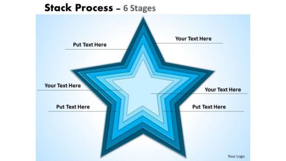 Strategic Management Stack Process 6 Business Diagram