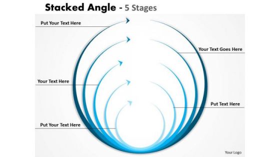 Strategic Management Stacked Angle Design Business Diagram